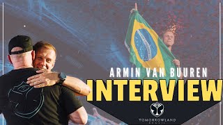 Armin van Buuren interview with AdamK  Tomorrowland Brasil 2024 [upl. by Anitsihc]