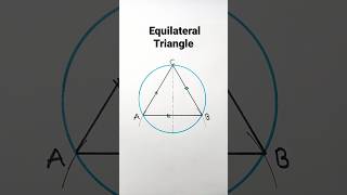 Circle Inscribing an Equilateral Triangle  Construction [upl. by Aztirak]