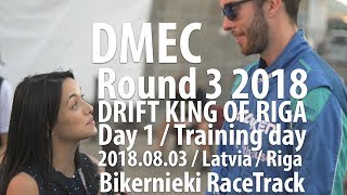 DriftMastersGP  Drift King Of Riga  DMEC Round 3  Training day [upl. by Olav]