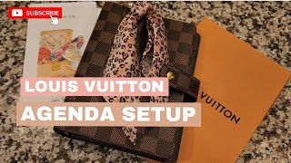 LOUIS VUITTON AGENDA SETUP [upl. by Nemlaz]