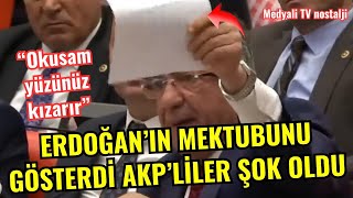 Engin Altay Erdoğanın yazdığı mektubu gösterdi quotOkusam yüzünüz kızarırquot Mecliste ortalık karıştı [upl. by Haneekas]