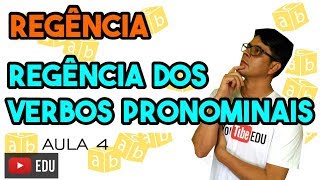 Análise Sintática III  Regência  Aula 4 Verbos pronominais [upl. by Auqenet679]