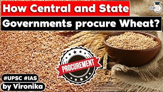 How to central and state governments procure wheat  MSP  Govt policies  UPSC GS Paper 2 [upl. by Becki]