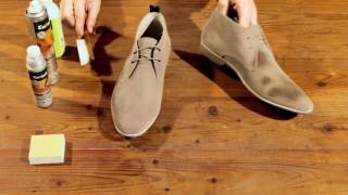 Collonil UK  How to Clean light Nubuk amp Suede leather shoes [upl. by Tricia]