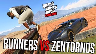 Runners vs Zentornos GTA 5 Online სასაცილო მომენტები [upl. by Ilke]