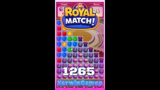 Royal Match Level 1265  Hard Level  No Boosters Gameplay [upl. by Ahsiened]