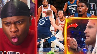 DONTE ON DEMON TIME 👿Minnesota Timberwolves vs New York Knicks REACTION JALEN BRUNSON GET YA POPS [upl. by Velick727]