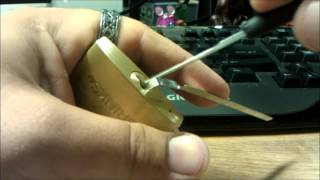 Brinks Pick Resistant Padlock [upl. by Meil957]