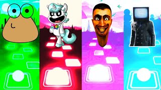 Pou Coffin 🆚 Crafty Corn Coffin 🆚 Skibidi Toilet Coffin 🆚 Tv Man Coffin 🎶 Tiles hop EDM Rush [upl. by Parthinia]