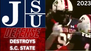 Jackson State Football Defense Destroyed South Carolina State [upl. by Tnahs185]