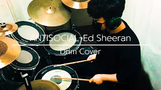 AntisocialEd Sheeran ftTravis ScottDrum cover [upl. by Doreen436]