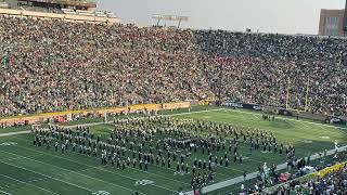 NOTRE DAME VICTORY MARCH HALFTIME VS STANFORD 2024 [upl. by Rois322]