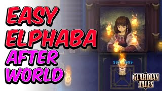 After World 1 Elphaba Made Easy  Guardian Tales [upl. by Eecrad]