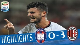 Crotone  Milan  03  Highlights  Giornata 1  Serie A TIM 201718 [upl. by Tiemroth]