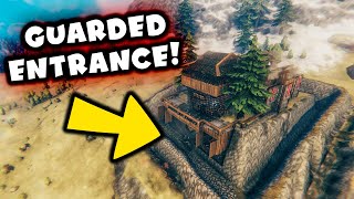 Guarded Entrance  HOUSE BUILD  Valheim [upl. by Afra]