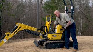 YANMAR SV08 Mini Excavator Maintenance [upl. by Leandro]