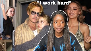 Lily rose Depp DENIES being a NEPOTISM baby [upl. by Belloir760]