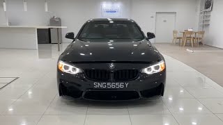 BMW 420I M Sport Convertible AT HID NAV 2014 Black  SNG5656Y [upl. by Oludoet693]