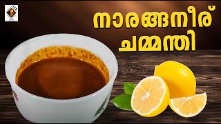 Naranaganeer Chammanthi  നാരങ്ങനീര് ചമ്മന്തി  How to cook [upl. by Yrahcaz27]