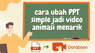 GRATIS TEMPLATE Cara Mudah Buat Video Pembelajaran Online dengan Doratoon [upl. by Chu]