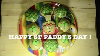 Recette Saint Patricks day Cupcakes  Leprechaun Amande Amère et Thé Matcha [upl. by Mill]