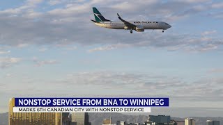 BNA to offer nonstop service to Winnipeg [upl. by Nylarahs]