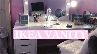 IKEA Vanity Desk  Alex DrawerLinnmon Table [upl. by Aiveneg]