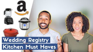 AMAZON WEDDING REGISTRY KITCHEN MUST HAVES 2022 [upl. by Salamone]