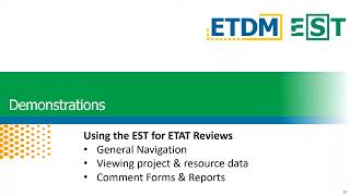 FDOT ETAT Tools Upgrade in the EST Lesson 01 Navigation and Action Items 4 14 2021 [upl. by Sherris]