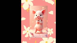 🐷 Cute Pig Dance 🎶 Fun Piggy Moves for Kids 🕺✨ [upl. by Assecnirp984]