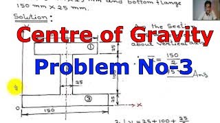 Centroid Problem  I Section  Centre of Gravity  Engineering Mechanics [upl. by Atiuqihs575]