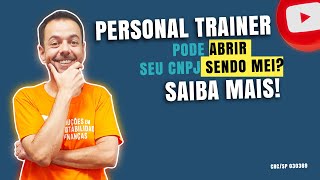 PERSONAL TRAINER PODE SER MEI  CONTABILIDADE PARA PERSONAL TRAINER [upl. by Annoit]