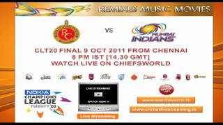 WATCH LIVE CLT20 FINAL 2011avi [upl. by Lisandra]