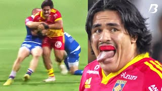 Posolo Tuilagi Only 18 and 150kg Delivers a Crushing Blow to Grenoble [upl. by Kermie131]