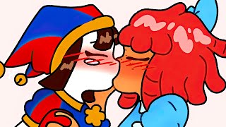 First Kiss 😍  The Amazing Digital Circus Comic  TADC [upl. by Namyac]