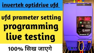 Master programming Invertek VFD in Hindi for Beginners [upl. by Zita]