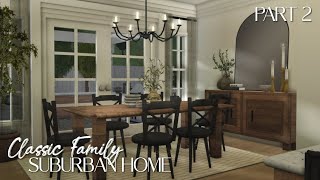 BLOXBURG Classic Family Suburban Home  Part 2 [upl. by Repohtsirhc]