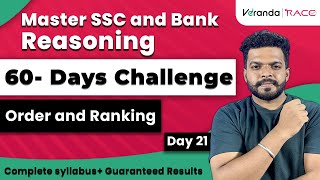 Reasoning  SSC and Bank Exams  60 Days Challenge  Complete syllabus  Day 21  Sharan [upl. by Clyte]