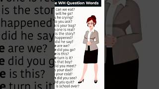 Daily uses WH question word english englishclasses education [upl. by Festa269]