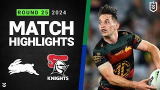 NRL 2024  Rabbitohs v Knights  Match Highlights [upl. by Eimareg]