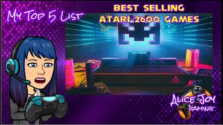 My Top 5 List  Best Selling Atari 2600 Games top5games top5 [upl. by Elon]