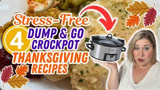 HOW TO MAKE A STRESS FREE DUMP amp GO CROCKPOT THANKSGIVING  SIMPLE amp AMAZING SLOW COOKER RECIPES [upl. by Gristede842]