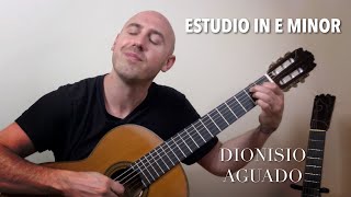 Dionisio Aguado  Estudio in E Minor  Beginner Classical Guitar Etude  Jonathan Richter [upl. by Nahtnahoj]