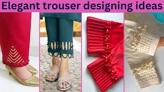 Top amp trendy trouser designing ideas  Capri ke new design [upl. by Pomona712]