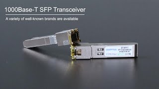 1000BaseT SFP Copper RJ45 Transceiver Module Connectivity test  QSFPTEK [upl. by Carmelina]