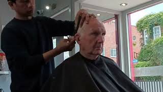 Barbers haircut  Just a trim haircut for Pensioner [upl. by Ibor]