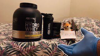 Unboxing Optimum Nutrition PlatinumHydro Whey and Platinum Creatine stack [upl. by Alleuqcaj]