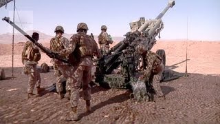 Artillery Marines M777 Howitzer Fire Missions [upl. by Nnylyahs]