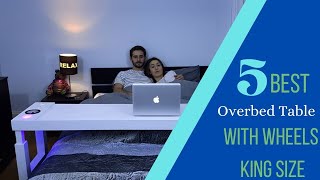 Top 5 Best Overbed Table With Wheels King Size [upl. by Moreville]