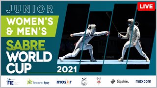 World Cup Sosnowiec 2021  Junior Womens Team and Mens Individual Sabre  Final Piste [upl. by Anavlys]